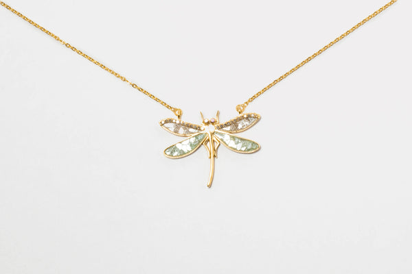 Dragonfly Gold Vermeil Pendant Necklace