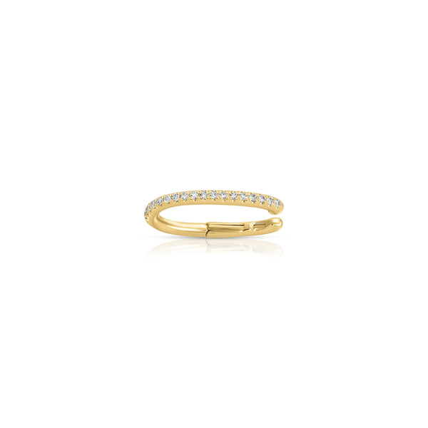 14k Diamond Single Ear Cuff