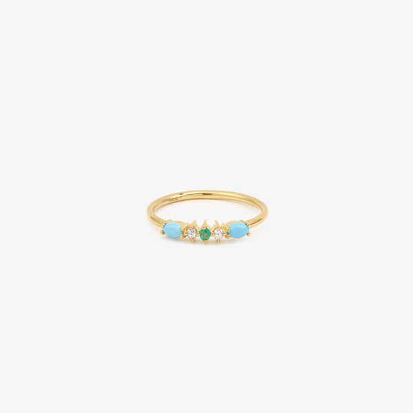 Gaia 6 Turquoise Ring, 6.5