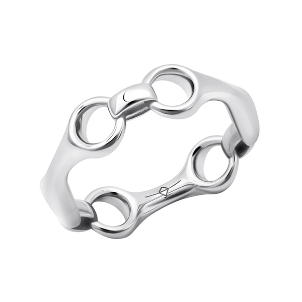 15mm Beam Link Ring Sterling Silver