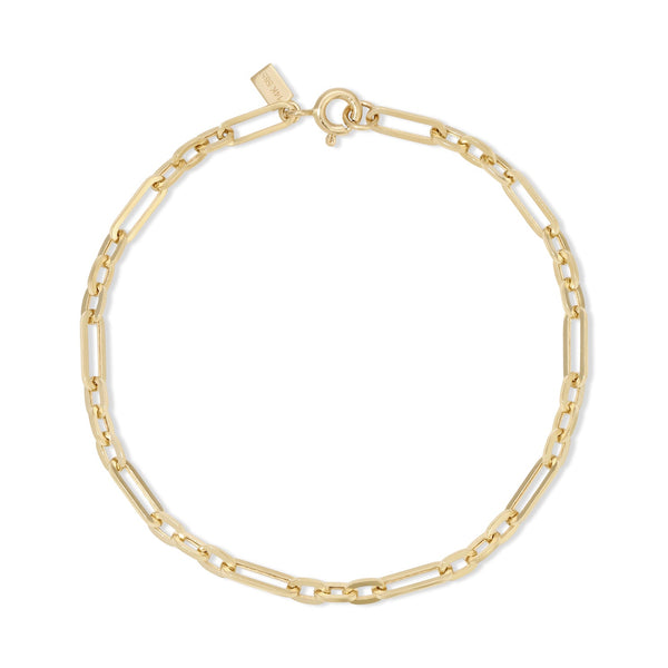14KY Mini Mixed Chain Bracelet