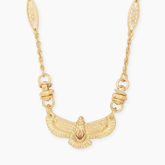 Arizona Necklace 18KGP Champagne Zircon