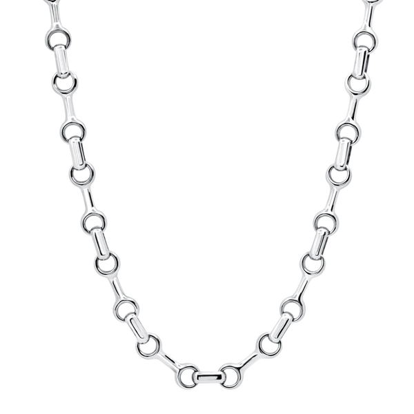 25mm Double Beam Necklace Sterling Silver